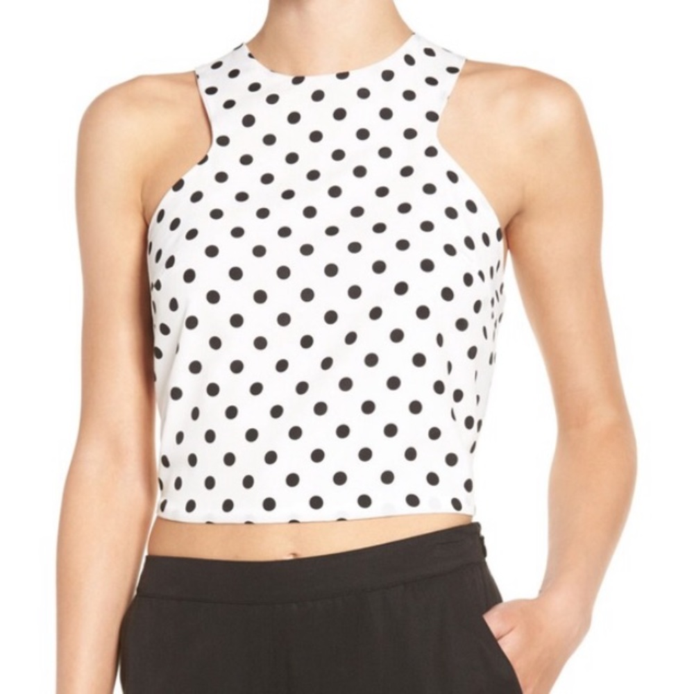 Polka Dot Crop Top